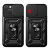 HURTEL ETUI PANCERNE DO IPHONE 15 Z PODSTAWKĄ I OSŁONĄ APARATU HYBRID ARMOR