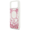 Etui Guess Resin Bottom Glitter MagSafe do iPhone 17 Pro Max różowy