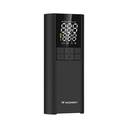 Kompresor Wozinsky WPEP-8000 pompka elektryczna powerbank 8000mAh latarka - czarny