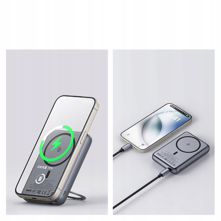 MCDODO POWERBANK INDUKCYJNY DO IPHONE ZE STOJAKIEM MAGSAFE 10000MAH USB-C