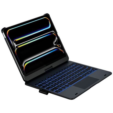 Etui Typecase Flexbook Touch z klawiaturą do iPad Pro 11" 2024/2025 czarny