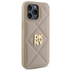 DKNY POKROWIEC DO IPHONE 14 PRO MAX QUILTED STACK LOGO BEŻOWY 6.7 CALA