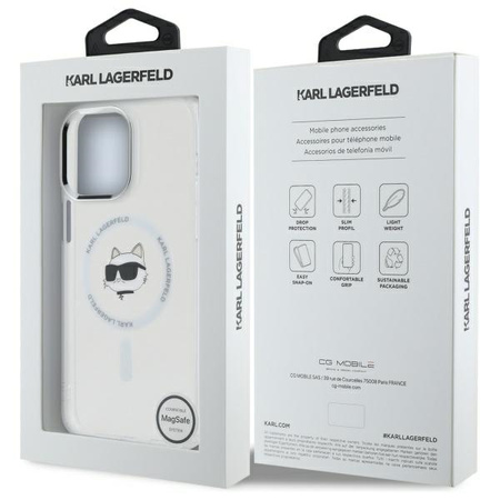 KARL LAGERFELD ETUI DO MAGSAFE DO IPHONE 14 PRO MAX Z WYKOŃCZENIEM