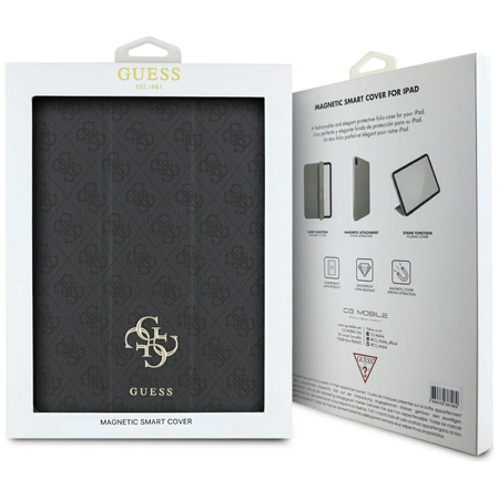 Guess GUFC13RM24PS4SGK iPad Air 13      2024/2025 czarny/black Magnetic 4G Big Logo