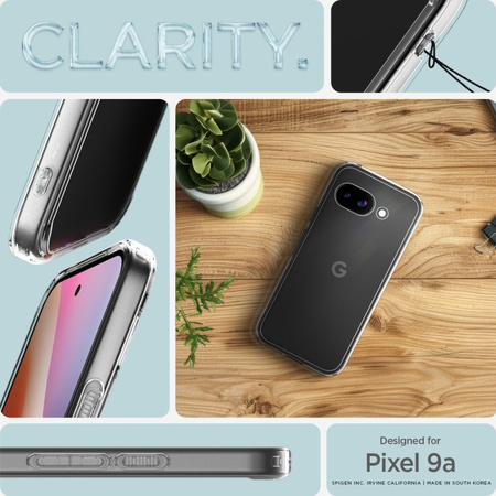 SPIGEN ULTRA HYBRID DO GOOGLE PIXEL 9A ETUI PRZEZROCZYSTE OCHRONNE