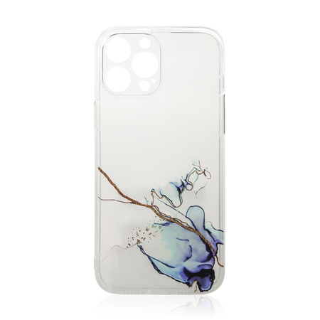 Marble Case etui do Xiaomi Redmi Note 11 Pro żelowy pokrowiec marmur niebieski