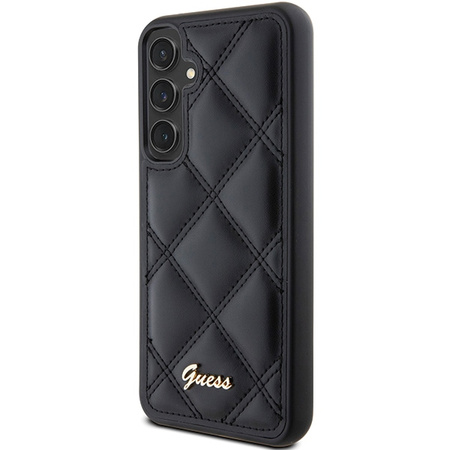 GUESS CASE HARDCASE DO SAMSUNG GALAXY S23 FE S711 QUILTED Z LOGO METALOWYM