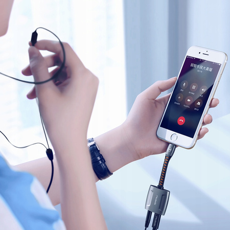 MCDODO PRZEJŚCIÓWKA ADAPTER LIGHTNING MINI JACK 3,5MM KABEL DO IPHONE 13 14