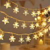 BELINE LAMPKI CHOINKOWE LED SNOWFLAKE STAR 10M 80 LAMPEK CIEPŁE BIAŁE