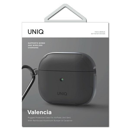 UNIQ etui Valencia AirPods 3 szary/grey Antimicrobial