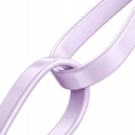 MCDODO KABEL KĄTOWY USB LIGHTNING PŁASKI 36W DO IPHONE 13 14 FIOLETOWY 1M