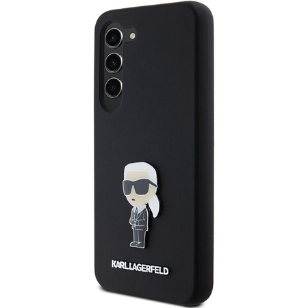 KARL LAGERFELD ETUI SILIKONOWE DO SAMSUNG GALAXY S24 S921 Z METALOWYM PINEM