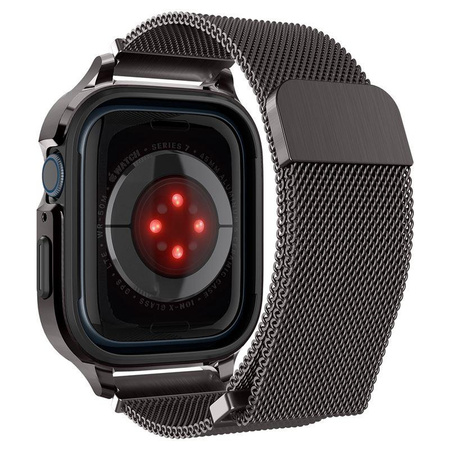 SPIGEN METAL FIT ”PRO” APPLE WATCH 4 / 5 / 6 / 7 / 8 / SE (44 / 45 MM) GRAPHITE