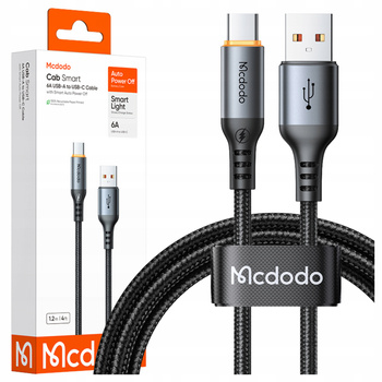 MCDODO KABEL USB-A USB-C SZYBKIE ŁADOWANIE USB TYP C 100W 1M POWER OFF LED