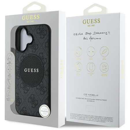 GUESS ETUI 4G CIRCLE CLASSIC LOGO DO MAGSAFE DO IPHONE 16 PRO MAGNETYCZNE