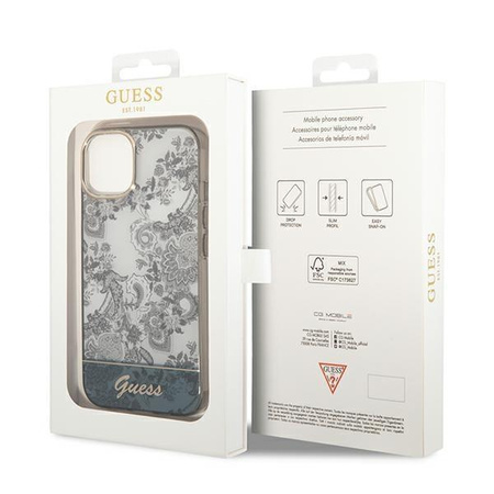 Guess GUHCP14MHGPLHG iPhone 14 Plus 6,7" szary/grey hardcase Porcelain Collection