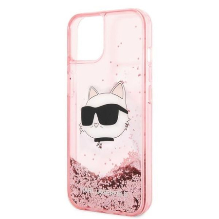 Karl Lagerfeld KLHCP14MLNCHCP iPhone 14 Plus 6,7" różowy/pink hardcase Glitter Choupette Head