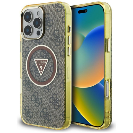 GUESS ETUI TPU POKROWIEC DO IPHONE 16 PRO MAX 4G DO MAGSAFE METAL GLITTER