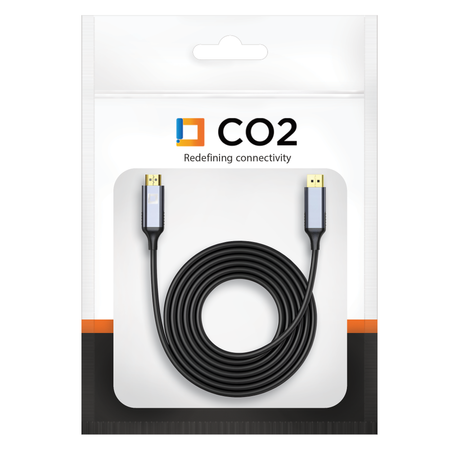 CO2 KABEL HDMI DO DISPLAYPORT 1.4 ADAPTER HDMI DP FHD 240HZ 4K 60HZ HDR 2M