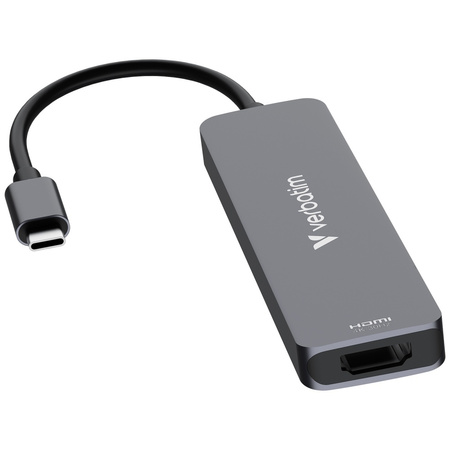 VERBATIM HUB MULTIFUNKCYJNY USB-C DO SAMSUNG HUAWEI LAPTOPA HDMI SD MICROSD