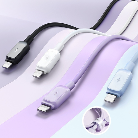 Kabel Lightning - USB 2.4A 1,2m Joyroom S-AL012A14 - fioletowy