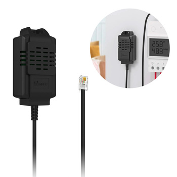 Sonoff czujnik temperatury i wilgotności względnej (RH) RJ11 0,5m czarny (THS01)