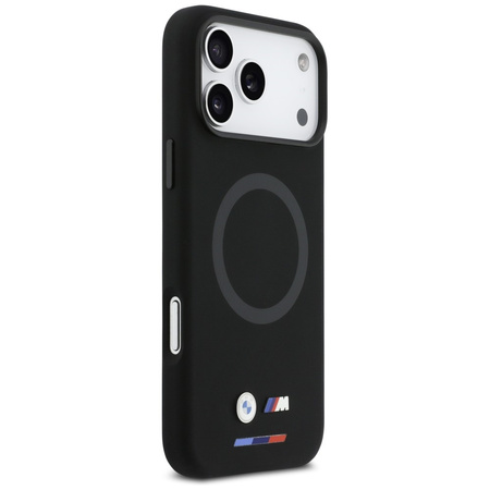 Etui BMW M Silicon Logo MagSafe do       iPhone 17 Pro Max czarny