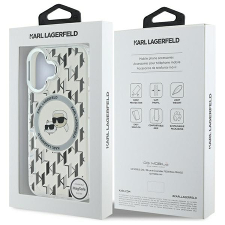 KARL LAGERFELD ETUI HARDCASE DO IPHONE 16 DO MAGSAFE MONOGRAM KARL