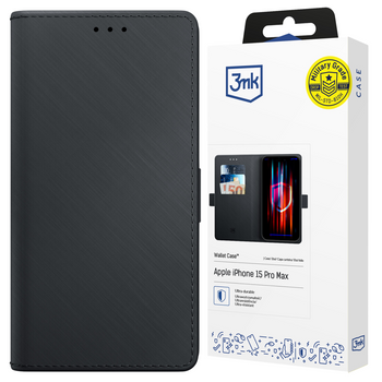 3MK ETUI WALLET CASE DO IPHONE 15 PRO MAX OCHRONNE Z POKROWCEM MAGNETYCZNYM