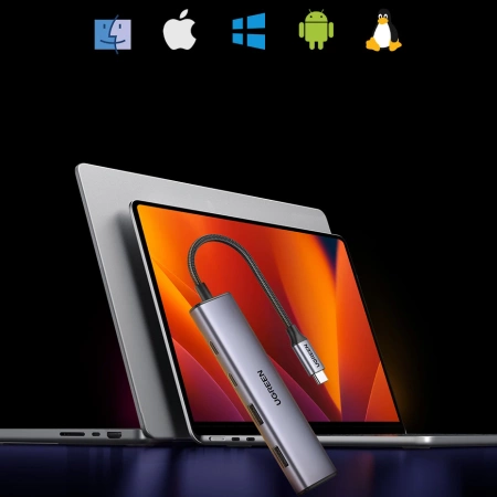 UGREEN HUB PRZEJŚCIÓWKA USB-C DO USB-A USB-C 20CM DO TELEFONU LAPTOPA