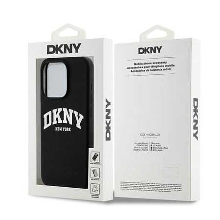 DKNY ETUI HARDCASE DO IPHONE 14 PRO 6.1 DO MAGSAFE LIQUID SILICONE BIAŁE