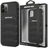 Etui AMG Leather Debossed Lines do iPhone 15 Pro - czarne
