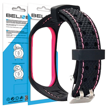 BELINE PASEK DO MI BAND 3 4 ZEGAREK SPORTOWA OPASKA Z ELASTYCZNEGO SILIKONU