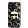 Etui Karl Lagerfeld KLHCP13LPMNIKBK na iPhone 13 Pro / 13 hardcase - czarne Monogram Ikonik Patch