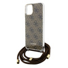 GUESS ETUI HARD CASE DO IPHONE 15 14 13 6.1 CROSSBODY CORD Z PRINTEM 4G
