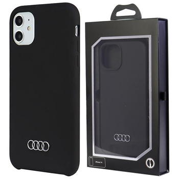 Etui Audi Silicone Case na iPhone 12 / iPhone 12 Pro - czarne AU-LSRIP12P-Q3/D1-BK