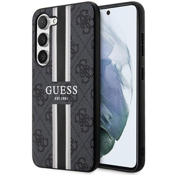 Etui Guess GUHCS23SP4RPSK S23 S911 - czarne 4G Printed Stripe