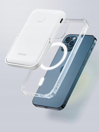 Powerbank Mcdodo GoPower  5000mAh PD 3.0 ,Do IPhone, Magnetyczny Bia³y