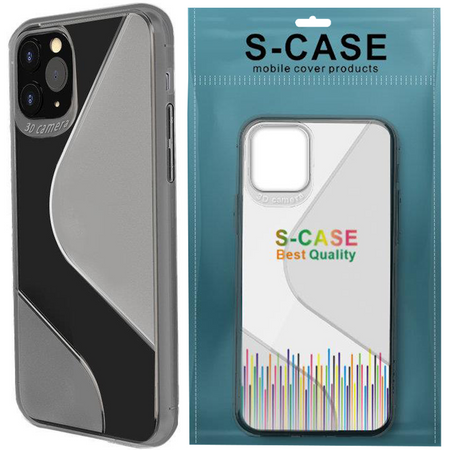 S-Case elastyczne etui pokrowiec Huawei P40 Lite E czarny