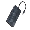 WOZINSKY HUB USB-C 14 W 1 DO KOMPUTERA 3 MONITORY ALUMINIOWY Z KABLEM 15