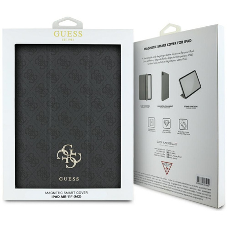 Guess GUFC11RM24PS4SGK iPad Air 11      2024/2025 czarny/black Magnetic 4G Big Logo