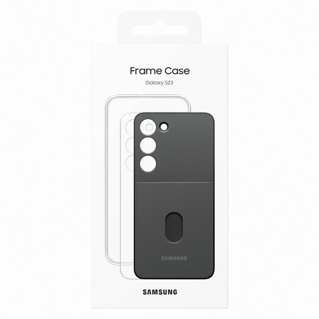 Samsung Frame Cover etui Samsung Galaxy S23 pokrowiec z wymiennymi pleckami czarne (EF-MS911CBEGWW)