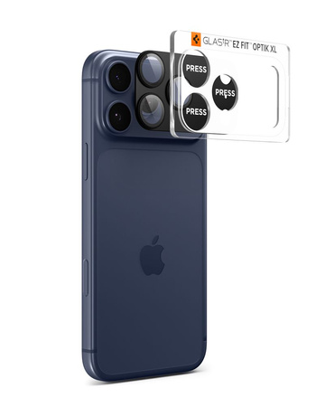 OSŁONA APARATU SPIGEN OPTIK PRO XL GLAS.TR ”EZ FIT” CAMERA PROTECTOR IPHONE 17 PRO BLACK