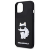 Etui Karl Lagerfeld KLHCP14S3DRKHNK na iPhone 14 - czarne Rubber Choupette 3D