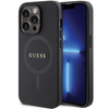 Etui Guess GUHMP14XPSAHMCK na iPhone 14 Pro Max 6.7" - czarne Saffiano MagSafe
