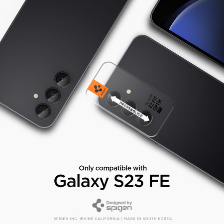 SPIGEN OSŁONA DO GALAXY S23 FE 2-PACK OCHRONA NA APARAT Z OPUSZCZENIEM
