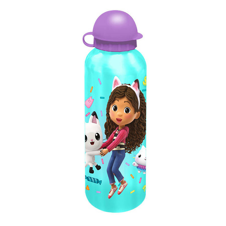 KIDS LICENSING BIDON 500 ML DO DZIECI GABBY'S DOLLHOUSE TURKUSOWY