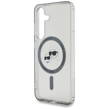 KARL LAGERFELD ETUI BUTTON KARL & CHOUPETTE HEADS PRINTED LOGO DO SAMSUNG