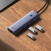 BASEUS HUB USB-A 4W1 DO LAPTOPA PC 3 X USB-A 3.0 RJ45 ZŁĄCZE SZYB