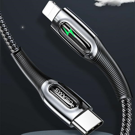 USAMS KABEL PLECIONY USB-C NA DO LIGHTNING DO IPHONE 11 12 13 14 20W PD